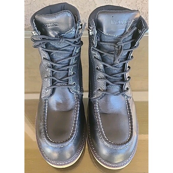 Wolverine Wedge Moc-Toe 6" Work Boot Steel Toe Size 10EW ASTM F241318 M/I/C/EH - Picture 9 of 12